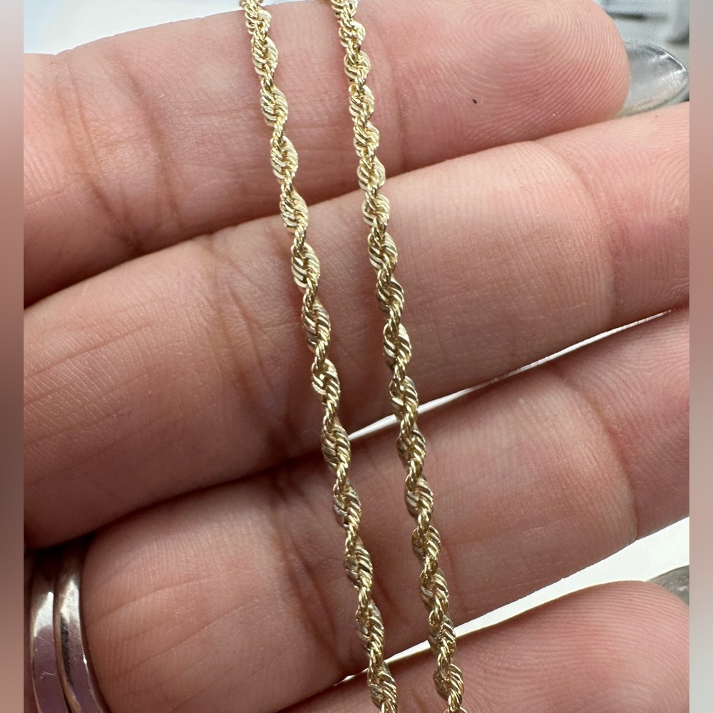 14Kt Gold Rope Chain